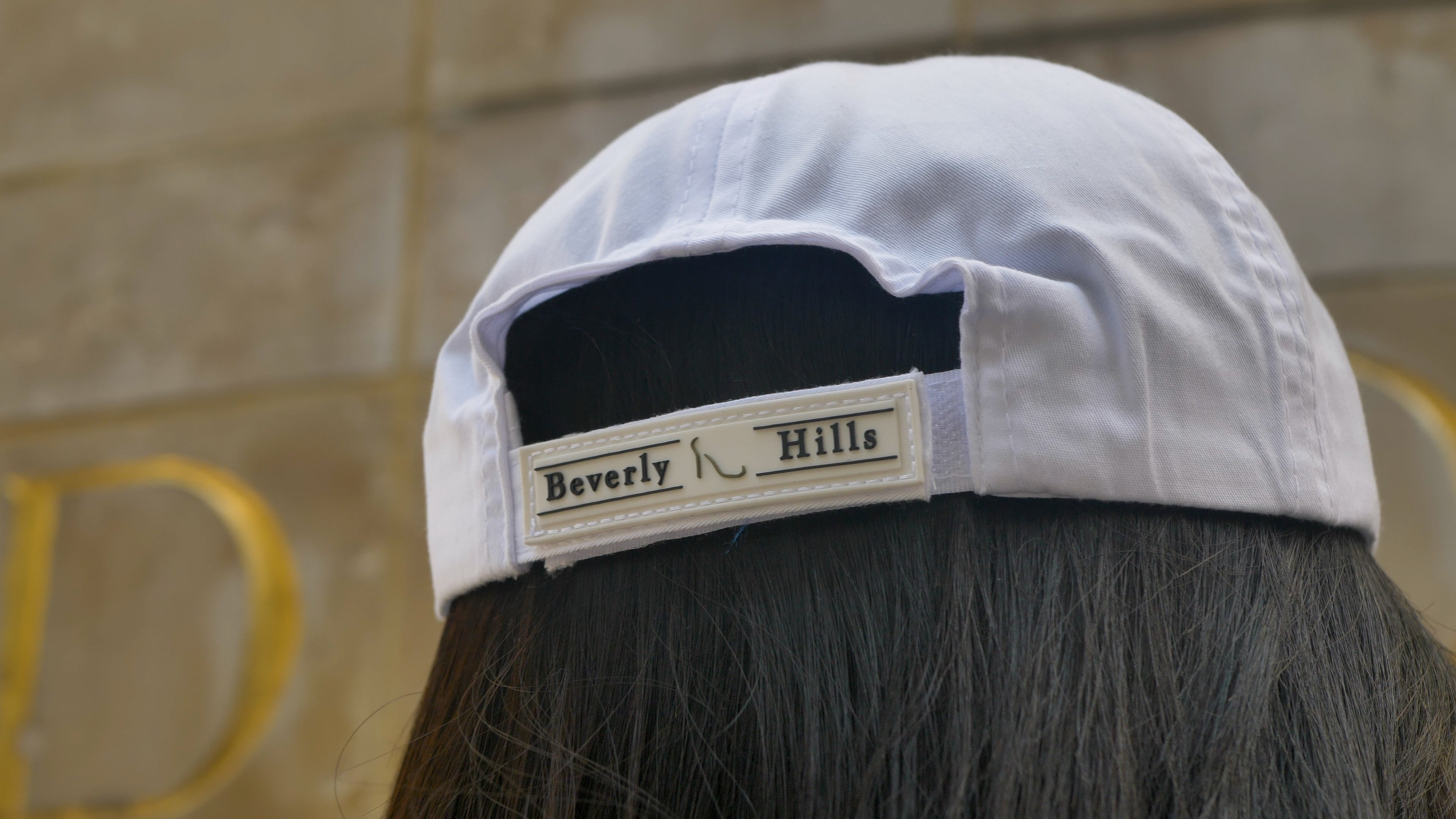 Baseball Cap - White with Gold Thread Logo